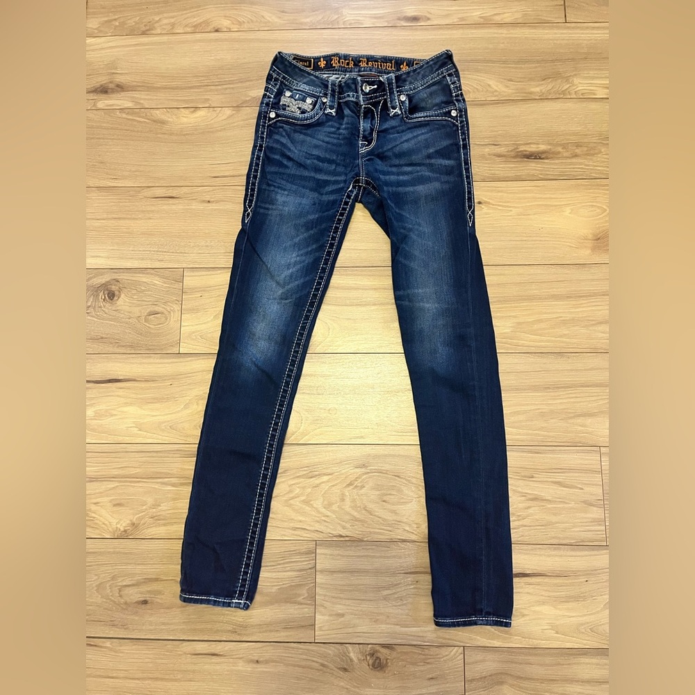 Rock Revival Dark Blue Skinny Jeans
